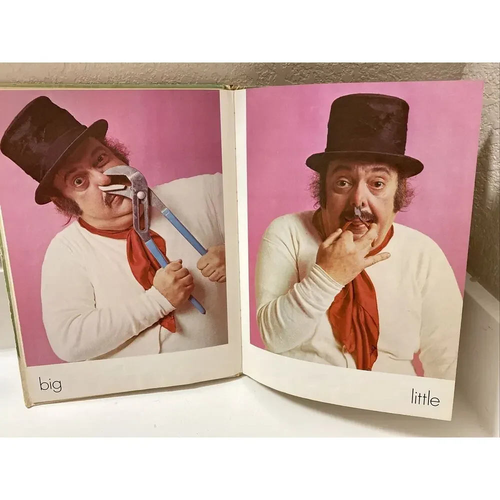 Zero Mostel Sesame Street Book of‎ Opposites 1974 RARE Comedy George Mendoza